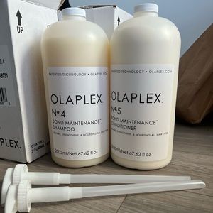 Brand new Sealed Olaplex 2000ML No 4 & 5 Set (Comes with both bottles & pumps)